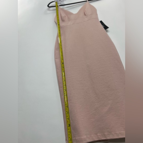 NEW W/Tags Lulus Don’t Tell ‘Em Blush Pink Bodycon Midi Dress Fitted Stretchy Sm - Picture 16 of 16